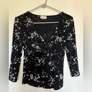 Vintage Black and White Fairy top